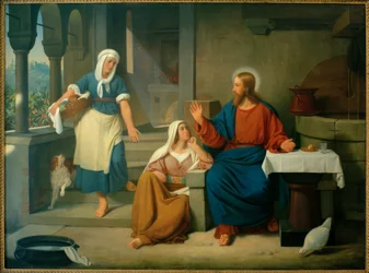 Christus bij Martha en Maria