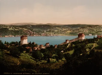 Bosporus, Rumeli en Anadali-Hissar, ca. 1890-1900 (fotochrom print)