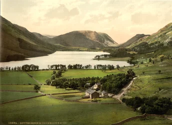 Buttermere en Crummock Water, Lake District, Engeland, ca. 1900