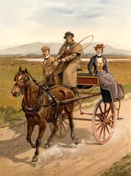 Ierse jauntwagen, ca. 1890