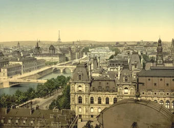 Panorama van de zeven bruggen, Parijs, c.1890