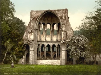 Ruïnes van de Abdij van Heisterbach, Noordrijn-Westfalen, Duitsland, ca. 1900