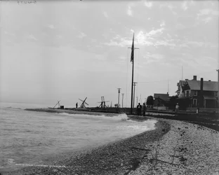 Zonsondergang, Mackinac Island, Michigan, ca. 1908
