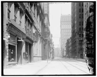 Wood Street, kijkend naar het oosten, Pittsburgh, Pa.