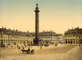 Place Vendome, Parijs, ca. 1900 (fotochrom)