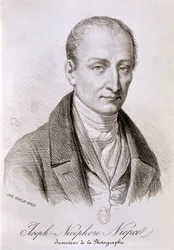 NIEPCE Joseph Nicéphore, Frans natuurkundige, uitvinder van de fotografie: Portret van Joseph Nicephore Niepce