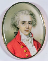 Miniatuurportret van een man, 1787