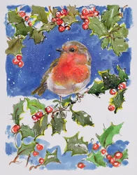 Kerstroodborstje