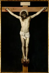 De gekruisigde Christus. Schilderij van Diego Rodríguez de Silva y Velázquez (1599-1660)