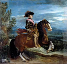 Ruiterportret van koning Filips IV (1605-1665)