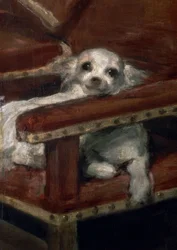 Infant Filips Prosper (detail: kleine hond)