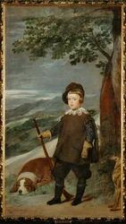 Infante Balthasar Carlos in jachtgewaad (schilderij op doek)