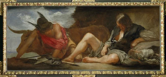 Mercurius en Argos ... (schilderij op doek)