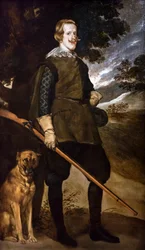 Portret van Filips IV als jager, circa 1635 (olieverf op doek)