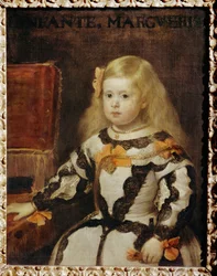 Portret van de Infanta Margarita Teresa, dochter van Felipe IV, koning van Spanje ...