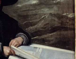 Portret van de nar Diego de Acedo genaamd neef (detail)
