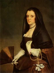 De dame met een waaier, circa 1640, 1946