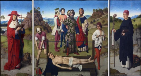 Dutch: Het martelaarschap van de H. Erasmus Tryptich of the martyrdom of Saint Erasmus