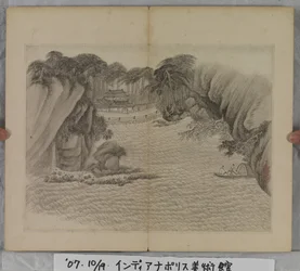 Album met landschapschilderijen