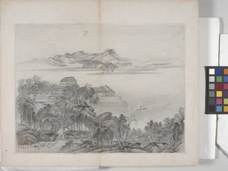 Album met landschapschilderijen