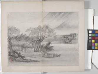 Album met landschapschilderijen
