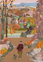 Herfstwandeling, 2020 (collage)