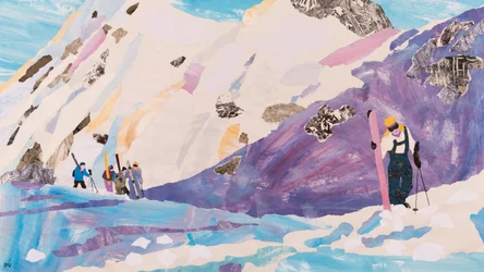 Klimmen voor het poeder, 2015 (collage)