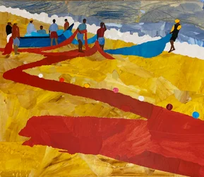 Vissen, Neeleshwar (collage)