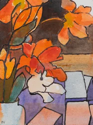 Tulpen (aquarel  inkt)