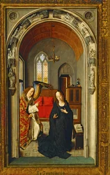De annunciatie (schilderij op hout)