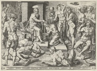 Paulus doopt de inwoners van Efeze
