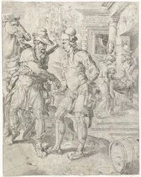 Barmhartige Samaritaan betaalt de herbergier