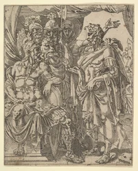 Achior Pleit bij Holofernes voor de Israëlieten, uit Het Verhaal van Judith en Holofernes
