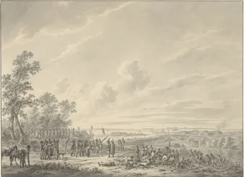 De Schelde versterkt door de Franse troepen