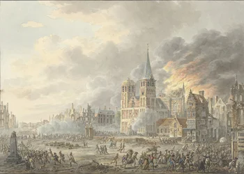 De inneming van een stad door Franse troepen