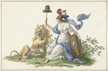 Model voor de vlag van de Bataafse Marine, 1796