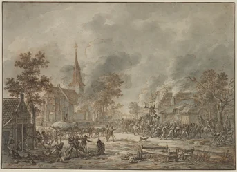 Plunderende soldaten