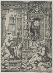 St. Lucas Schildert de Maagd
