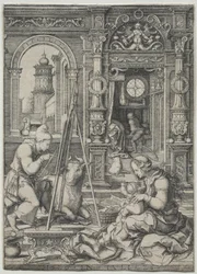 Sint Lucas schildert de Maagd