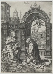 De visioen van St. Bernard, 1524
