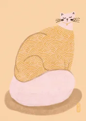 Gezellige kat in een trui