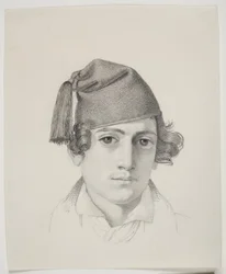 Portret van een jonge man met kwastmuts