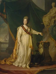 Catharina II als wetgeefster in de tempel van de godin van de gerechtigheid, 1783