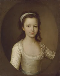 Portret van gravin Yekaterina Artemyevna Vorontsova 1780-1836 als kind, eind 1780s