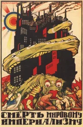 Voor de dood van het wereldimperialisme Poster, 1920