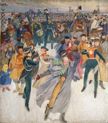 De Decembristenopstand op het Senaatsplein op 14 december 1825