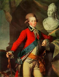 Portret van Alexandr Dmitrievich Lansky, 1782