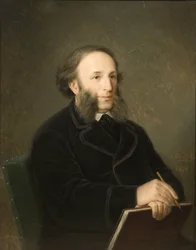 Portret van de kunstenaar Ivan Aivazovsky 1817-1900, 1879