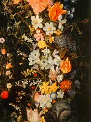 De triomf van de liefde met bloemen ...