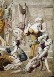 Verhaal van St. Cecilia: Aumone van St. Cecilia (detail)